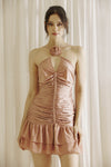 Rose Sheen Bodycon Dress