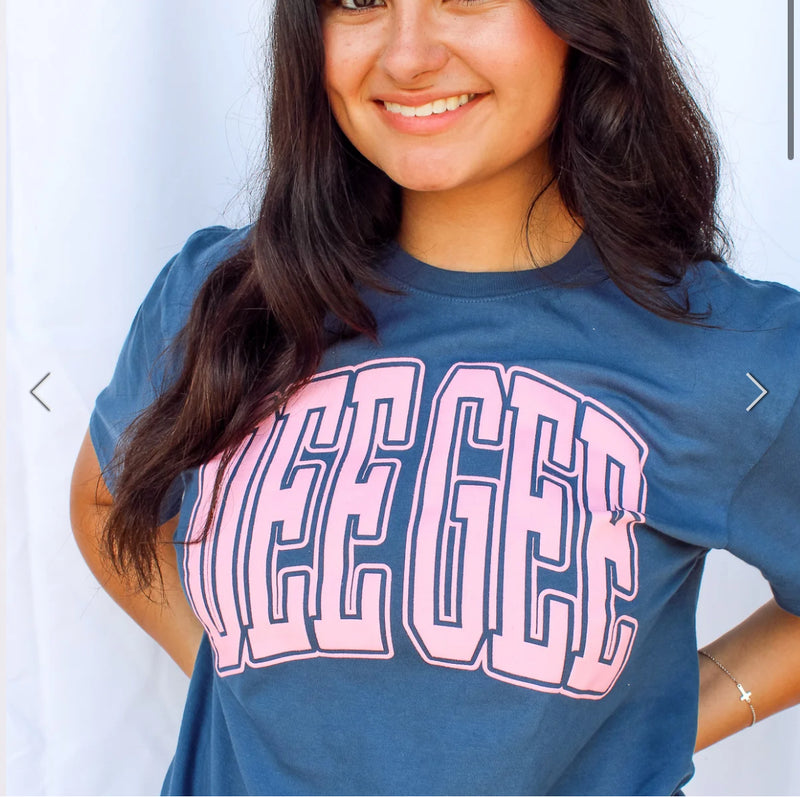 Varsity Sorority Puff Tee