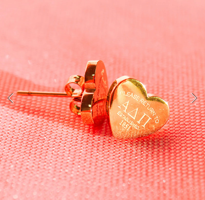 Sorority Heart Earrings