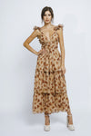 Rose Brown Maxi Dress