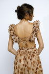 Rose Brown Maxi Dress