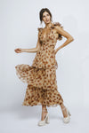 Rose Brown Maxi Dress