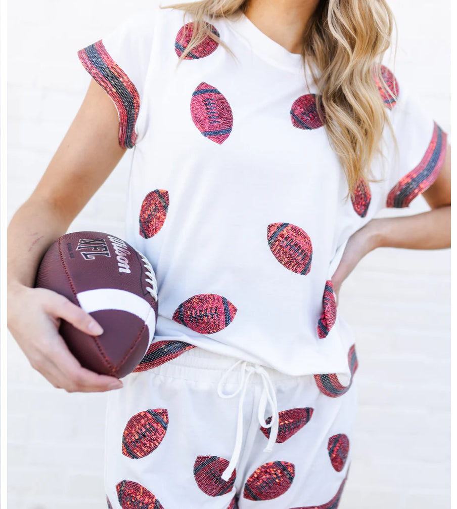Ginny Red and Black Football Set