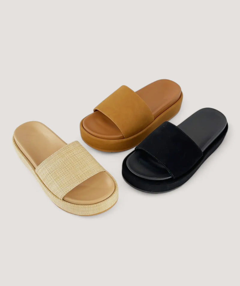 Chunky Black Platform Sandal