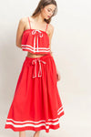 Spaghetti Strap Tank w/Flowy Skirt