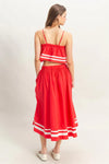 Spaghetti Strap Tank w/Flowy Skirt