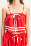 Spaghetti Strap Tank w/Flowy Skirt