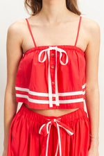 Spaghetti Strap Tank w/Flowy Skirt