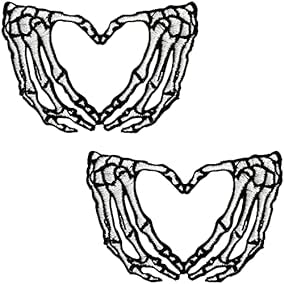 Skeleton Heart Hands Patch – Rolling Rack Boutique