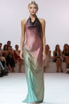 Ombré Cowl Neck Maxi Dress
