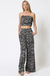 Tube Top w/Wide Leg Jumpsuit