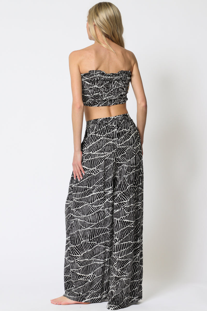Tube Top w/Wide Leg Jumpsuit