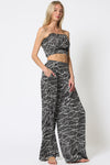 Tube Top w/Wide Leg Jumpsuit