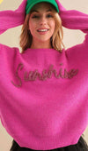 Sunshine Hot Pink Sweater