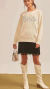 Off White Bride Glitter Sweater