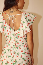 Strawberry Ruffle Shortie Dress