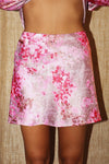 Pink Paisley Mini Skirt