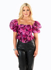 Chloe Grape Bustier Top