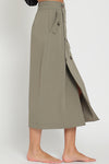 High Waisted Olive Skirt