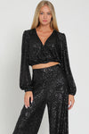 Sequin Long Sleeve Top