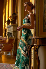 Green Halter Maxi Dress