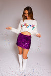 Sequin Mini Skirt