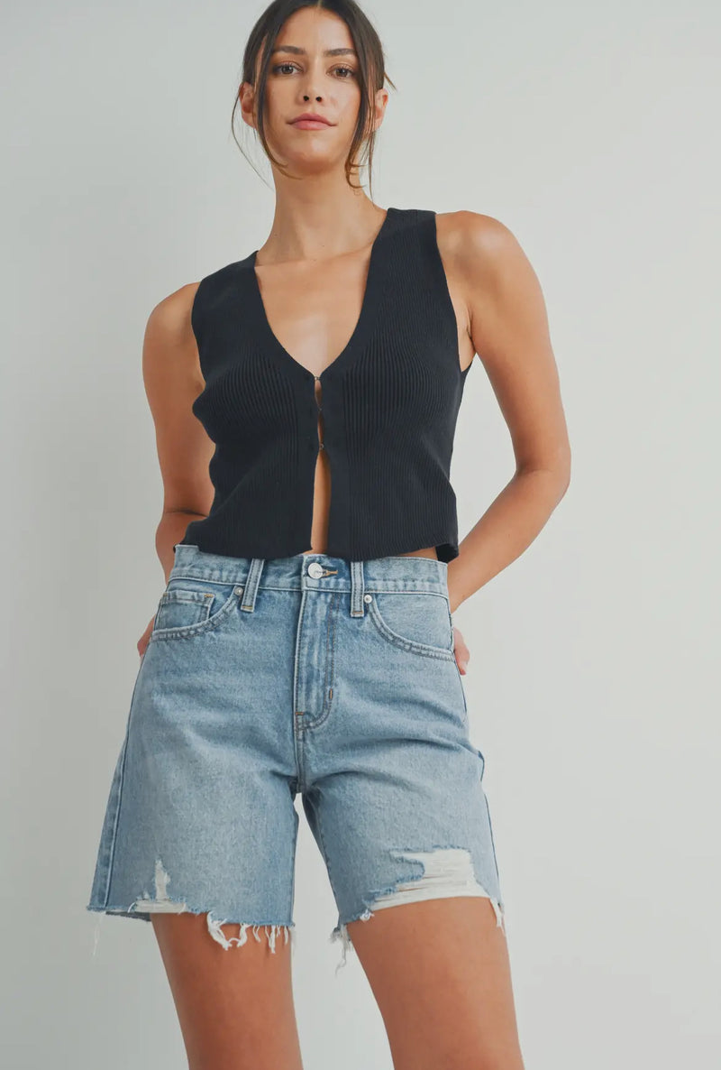 Light Denim Jorts