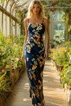 Navy Floral Maxi Dress