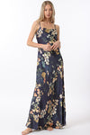 Navy Floral Maxi Dress