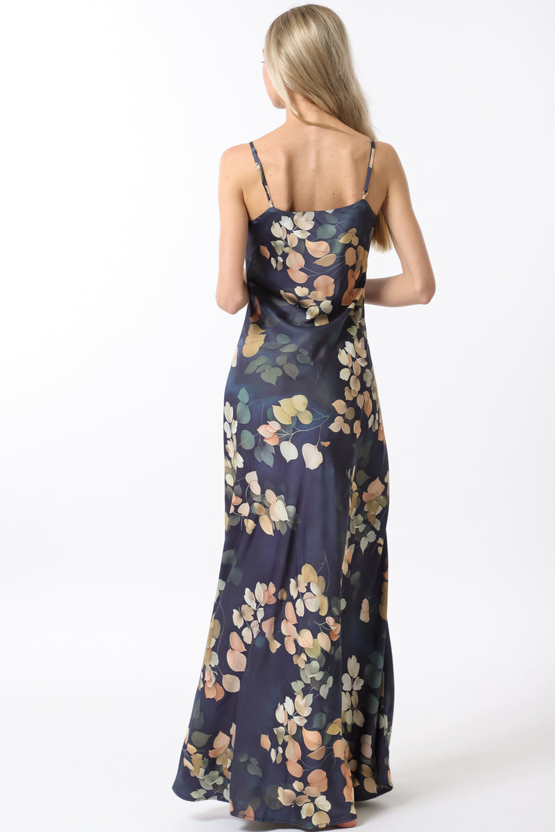 Navy Floral Maxi Dress