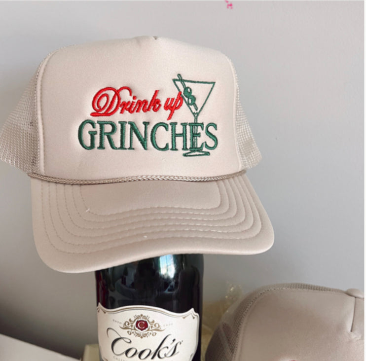 Drink Up Grinches Trucker Hat