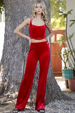 Red Corset and Pants SET-SIZES MUST MATCH