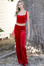 Red Corset and Pants SET-SIZES MUST MATCH