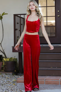 Red Corset and Pants SET-SIZES MUST MATCH