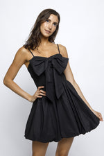 Shiny Sheen Black Shortie Dress