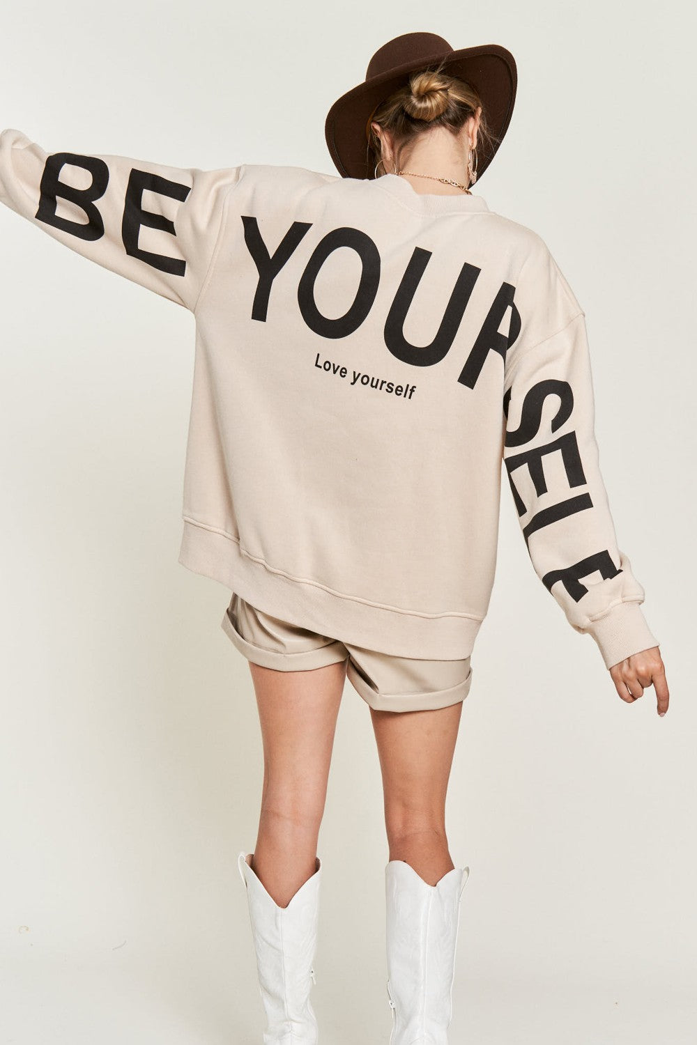 Love Yourself Oversized Sweater