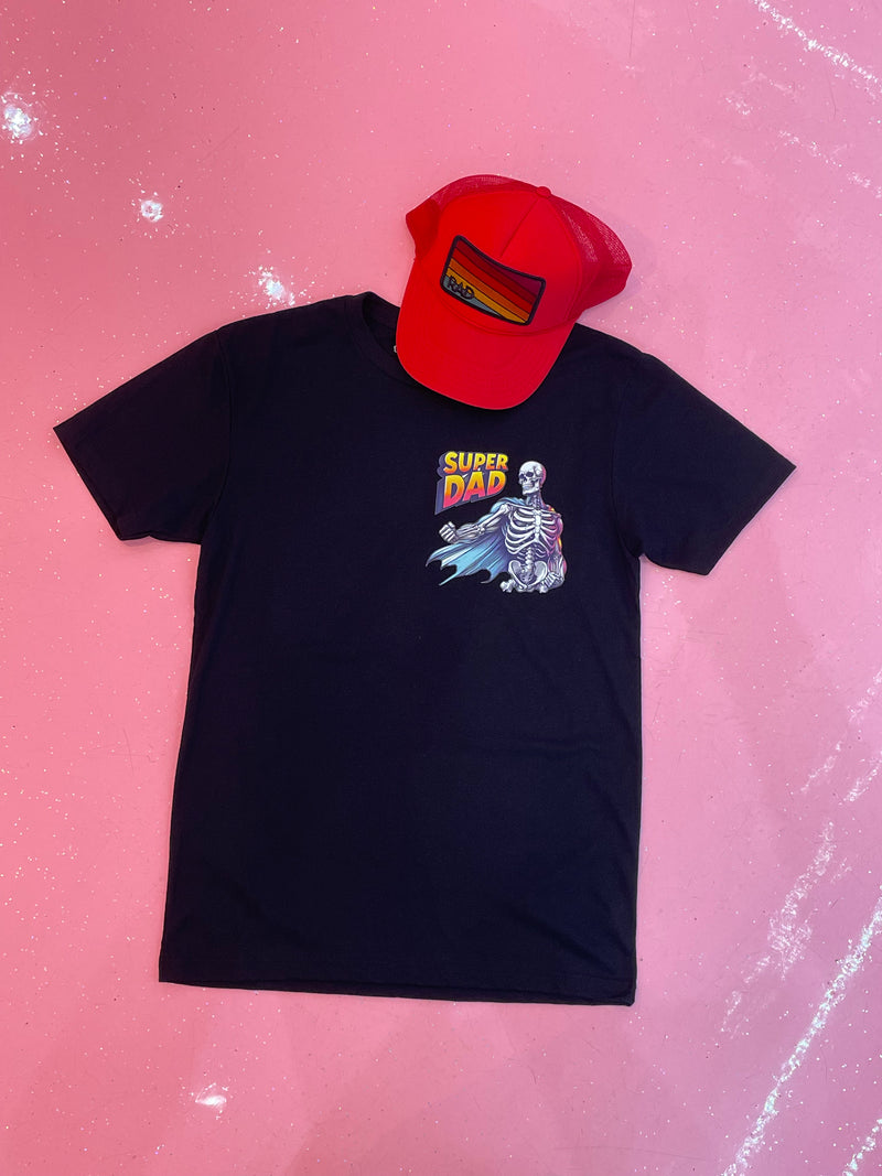 Super Dad Black Tee