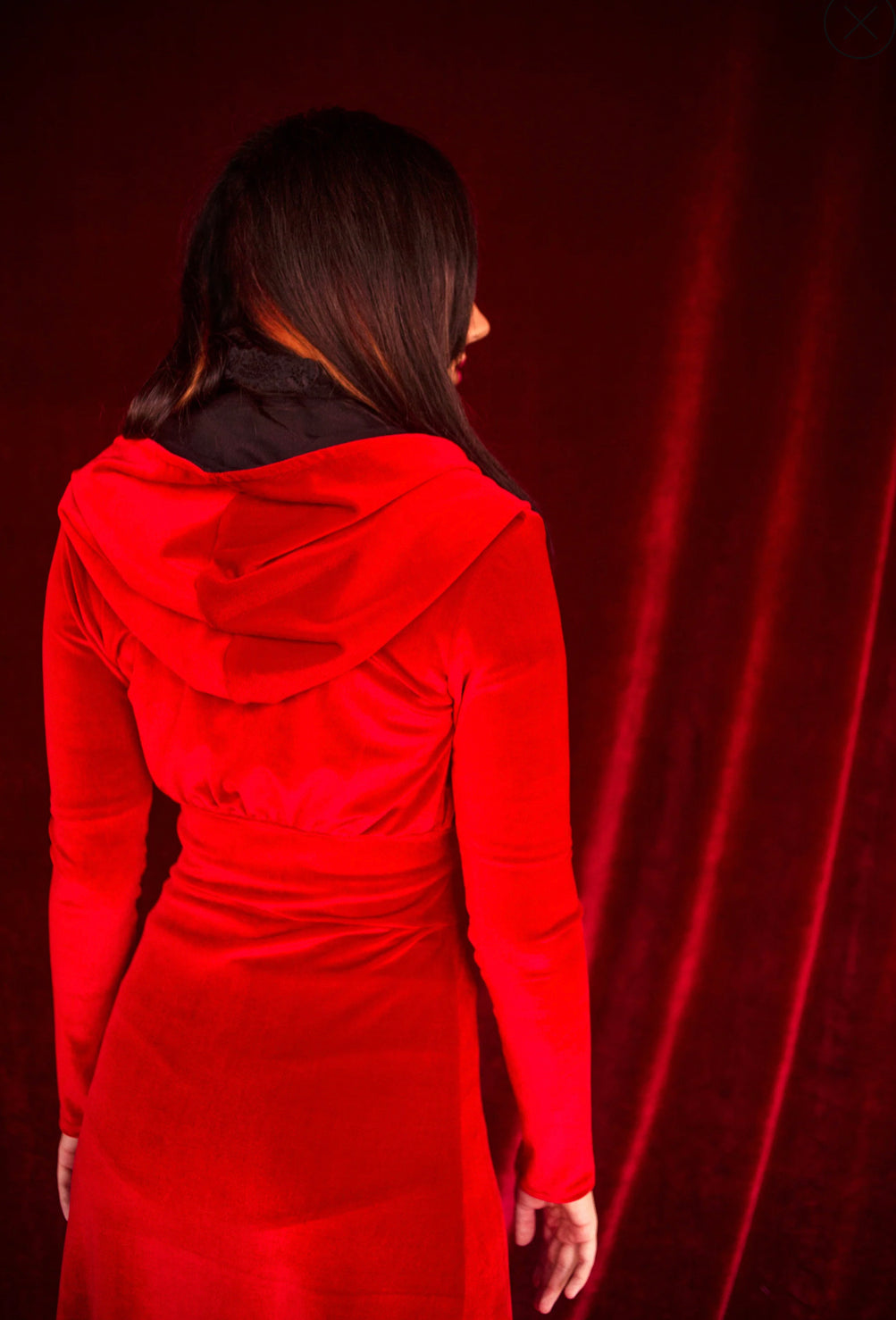 Velvet Hooded Robe