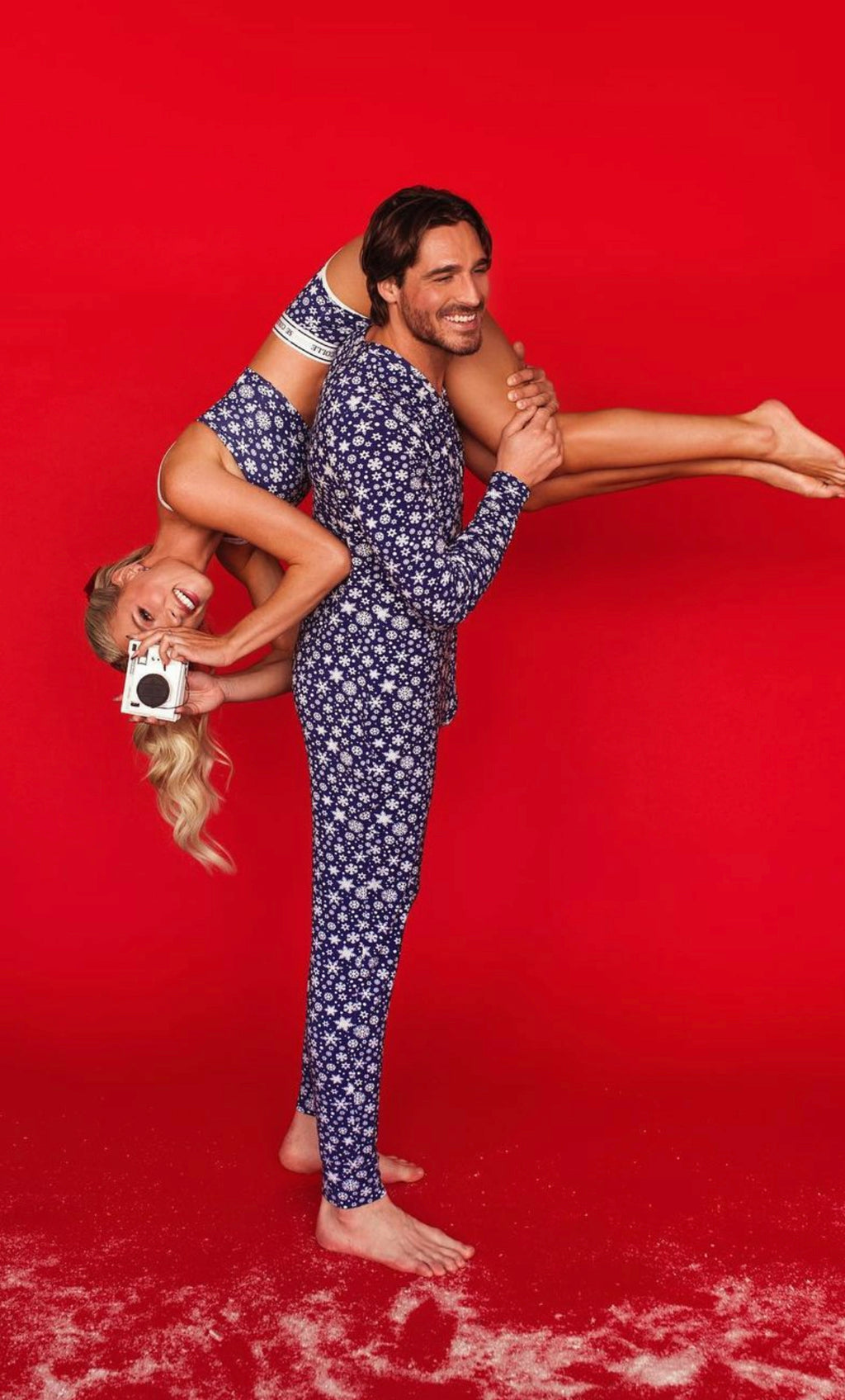 Blue Snowflake Onesie