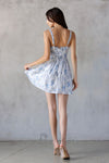 Ivory and Blue Shortie Dress
