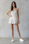 Ivory w/Red Flirty Mini Dress
