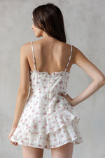 Ivory w/Red Flirty Mini Dress