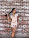 Ivory Floral Mini Dress