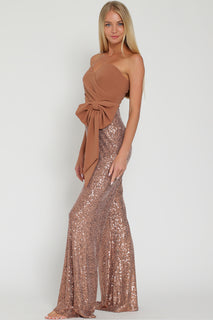 Tube Ribbon Sequin Jumpsuit