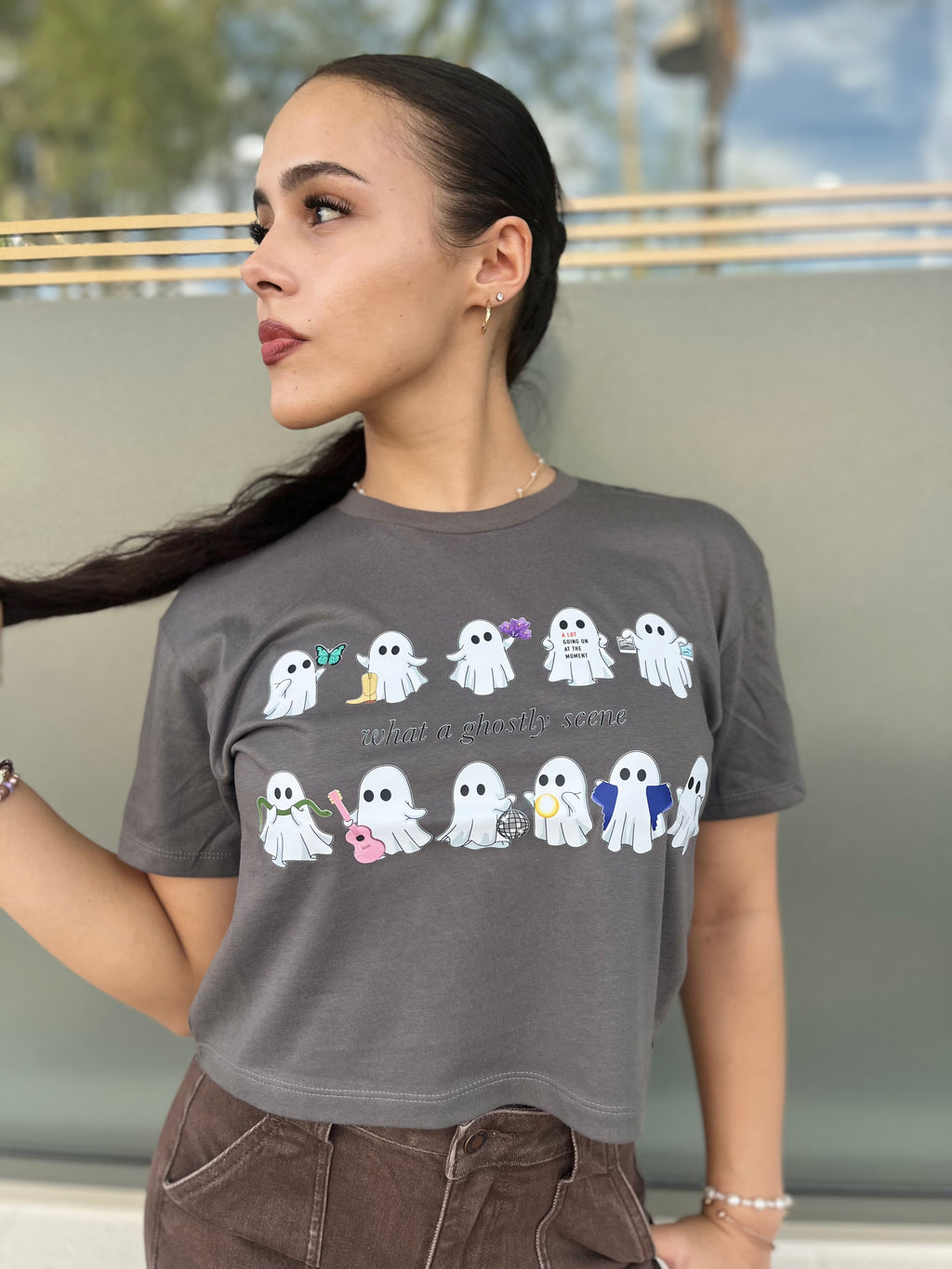 Ghostly Scene Graphic Tee