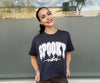 Spooky Puff Print Crop Graphic Tee