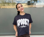 Spooky Puff Print Crop Graphic Tee