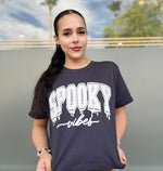 Spooky Puff Print Crop Graphic Tee