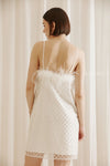 White Dress w/ Feathers - FINAL SALE