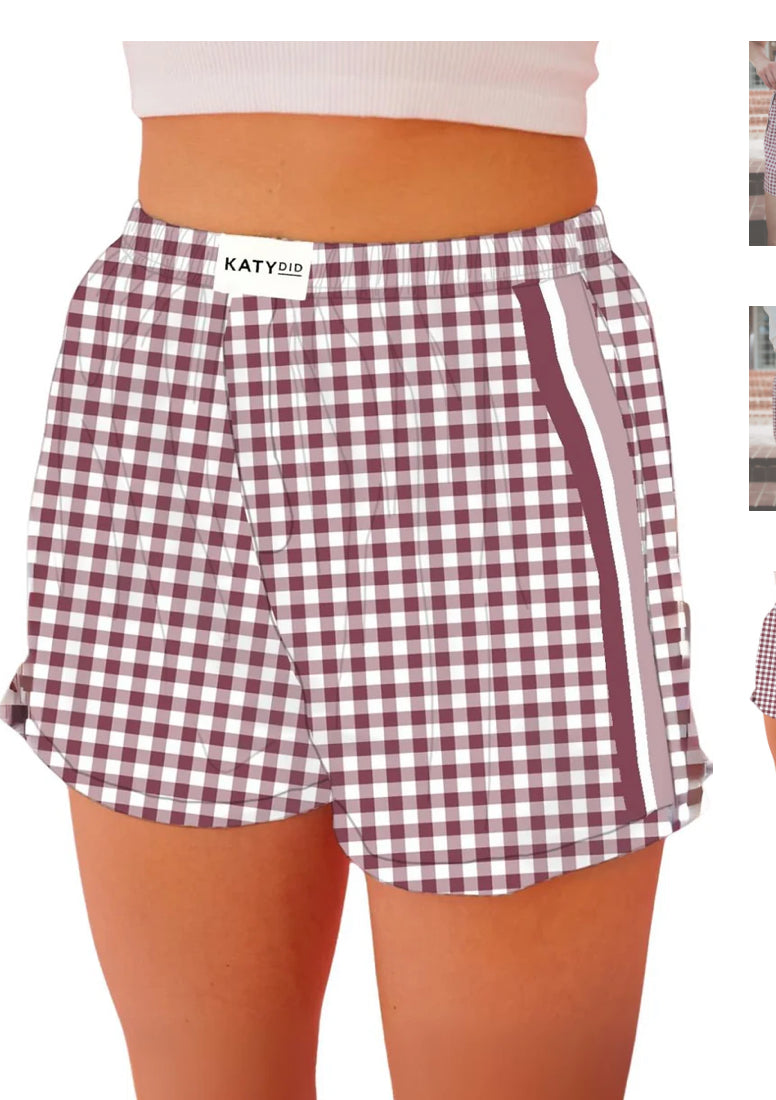 Plaid Boxer Shorts